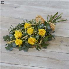 Yellow Simple Rose Sheaf