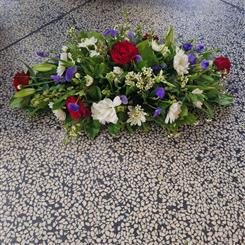 Red Funeral Spray